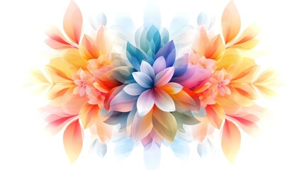 Obraz premium Colorful abstract floral design with soft textures and vibrant hues in 4K quality