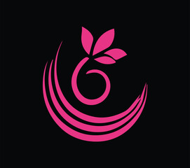 Fototapeta premium Flower logo 3 vector. Art & Illustration