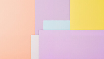 Minimalistic abstract pastel color block background with muted rectangles and softness