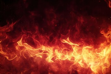 Fototapeta premium a vivid burgundy background ignited with flames, creating a dramatic and intense ambiance, perfect for capturing the essence of warmth and passion in a compelling visual