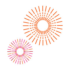 background with red circles