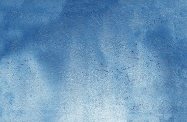 Background texture of exfoliated blue paint with a close-up surface
