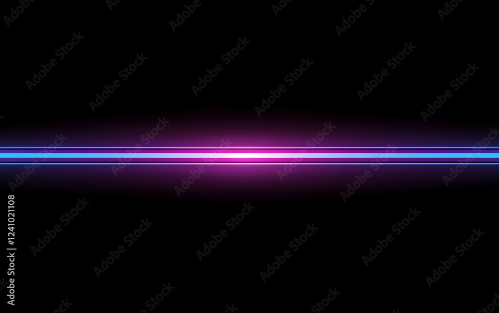 Canvas Prints abstract glowing line vector background with blue