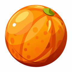 orange fruit isolated on white