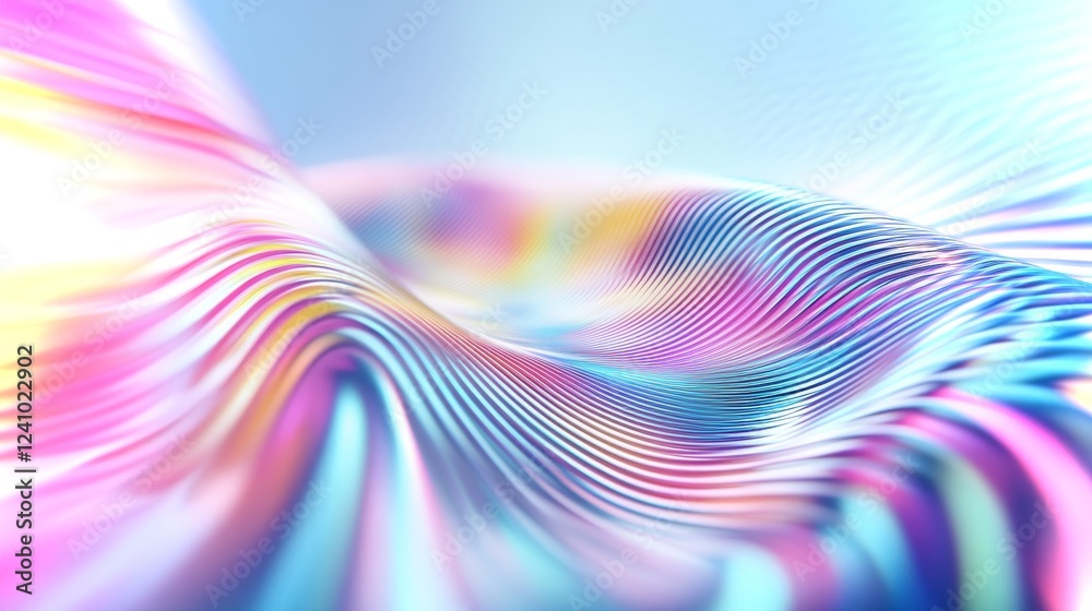 Poster colorful abstract patterns create a mesmerizing visual experience in vibrant waves