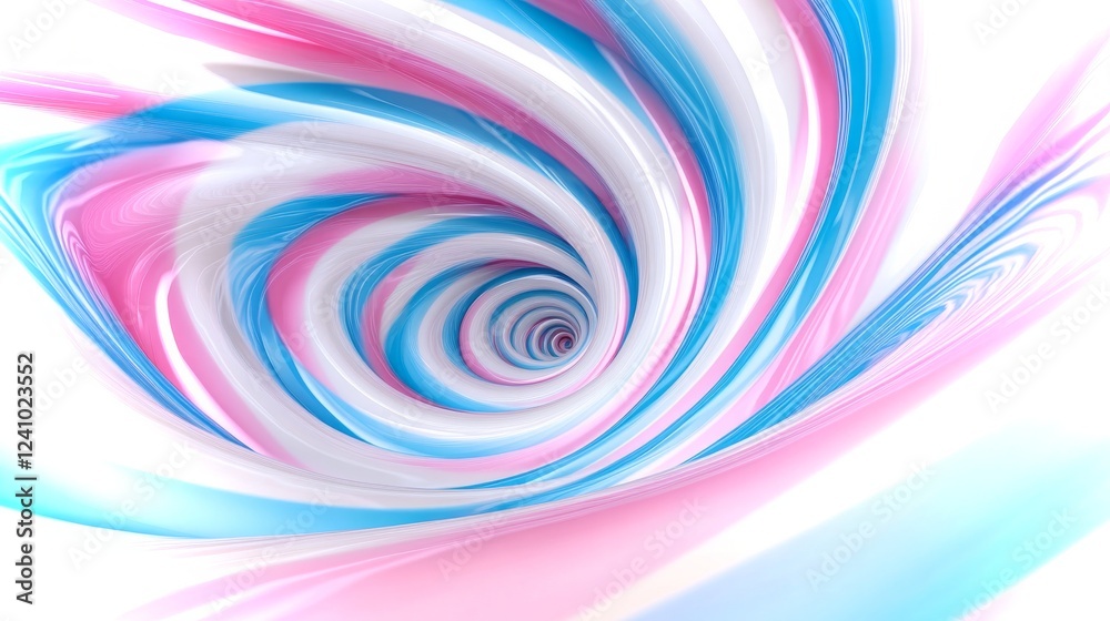 Poster vibrant swirling patterns in pastel colors creating a dynamic visual experience