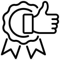 quality vector outline icon