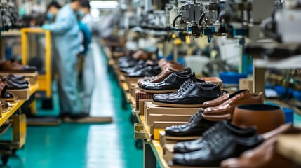 Sterile Semiconductor Manufacturing Factory And Workers, 