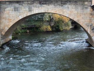 Fototapeta premium Lovely old arch bridge in Europe