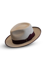 brown hat isolated on white