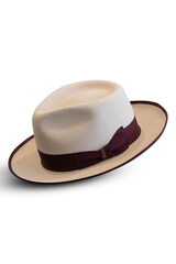 brown hat isolated on white