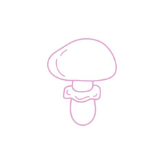 Hand-Drawn Mushroom Illustration
