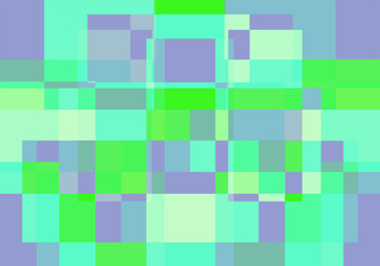 Fondo abstracto y geométrico verde, morado y azul
