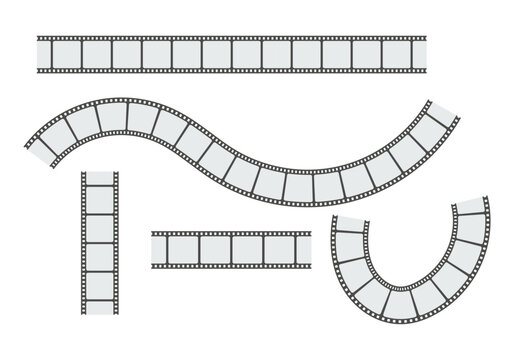 Hoja de icono con trazo hecho de pel&iacute;cula o negativo de carrete