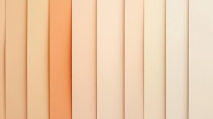 Obraz premium Minimalist gradient of pale tones with soft transitions of vertical color panels, in light peach and ivory hues