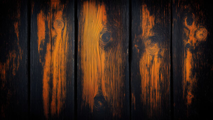 Obraz premium Burnt and Charred Wood Surface with Dramatic Contrast