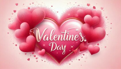 母の日　イラスト　ハート　ピンク