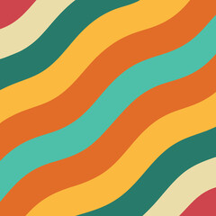 Psychedelic Retro Waves with Bold Vintage Aesthetic Design