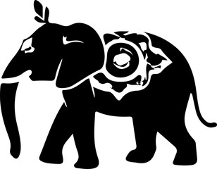 Elephant Silhouette Vector Art, Elephant Silhouette Clipart, Elephant Outline Vector, Elephant Silhouette Design, Elephant Silhouette Illustration, Elephant Silhouette PNG, Elephant Silhouette SVG, El