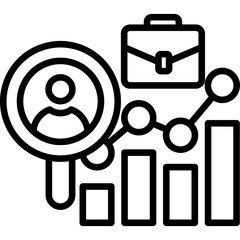 Recruitment Trends line icon