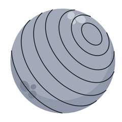 Stability Ball Fitness Illustration