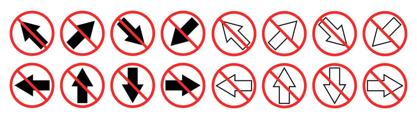 Set of Arrow signs and direction pointers in different styles. Set of many different arrow icon. You can use it perfectly for your design. Vector illustration EPS 10.