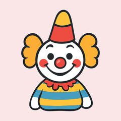 Happy Clown Cartoon vector illustration