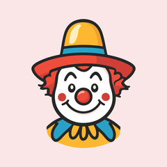 Happy Clown Cartoon vector illustration