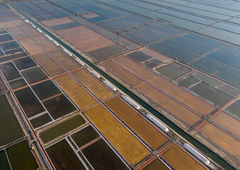The view of the salt field