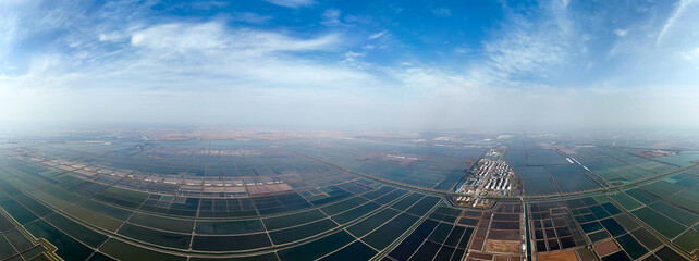 The view of the salt field