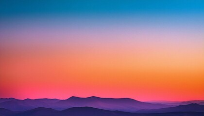 Obraz premium sunset in the mountains