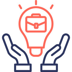 Job Opportunities line color icon