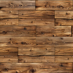 Seamless Aged Oak Wood Texture with Realistic Grain Details