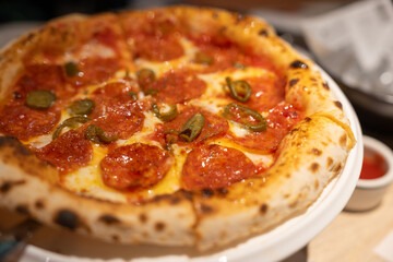A small size Pepperoni pizza