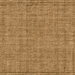 Seamless jute fabric texture in brown tones