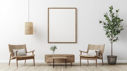 Minimalist Living Room Interior Design with Neutral Tones