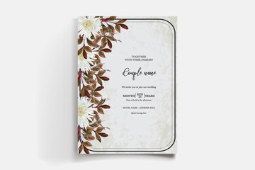 BRIDAL SHOWER FLORAL INVITATION TEMPLATE
