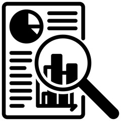 analyze vector glyph icon