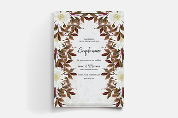 BRIDAL SHOWER FLORAL INVITATION TEMPLATE