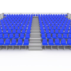 Obraz premium 3d render Bleachers design element. Furniture