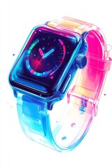 High Tech Smartwatch Close Up