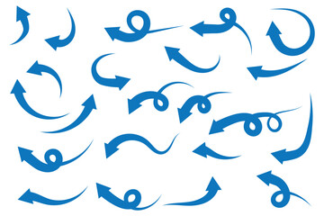 A simple, red, straight, curved arrows point to the up on a white background. Direction symbol. Arrow symbol for app, UI, web. Vector illustration