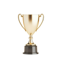 Golden trophy symbolizing achievement and victory in competitive sports.
