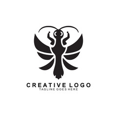 Fototapeta premium Mantis Wings Logo Design