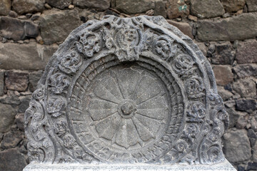 Buddhist sculpture (relief)  in Daulatabad fort, Maharashtra, India