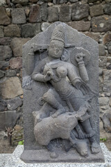 Obraz premium Reliefs in Daulatabad fort, Maharashtra, India