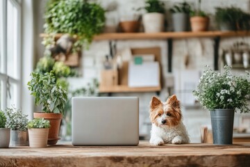 Obraz premium A startup owner logging into their business current account to pay suppliers via online banking