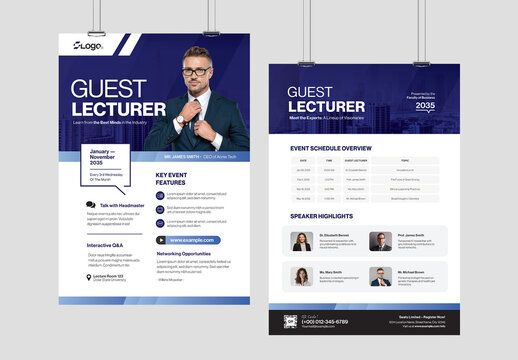 Guest Lecturer Poster Template