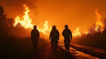 The heroic heroes of firefighters