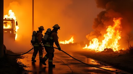 The heroic heroes of firefighters
